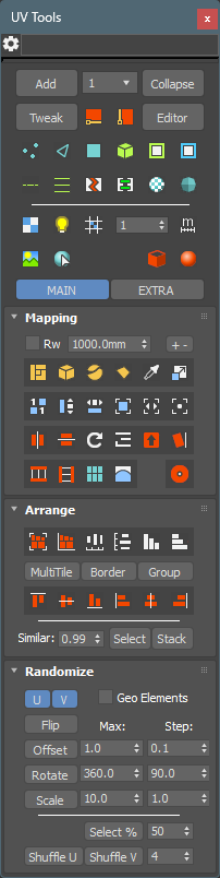 UV Tools main window