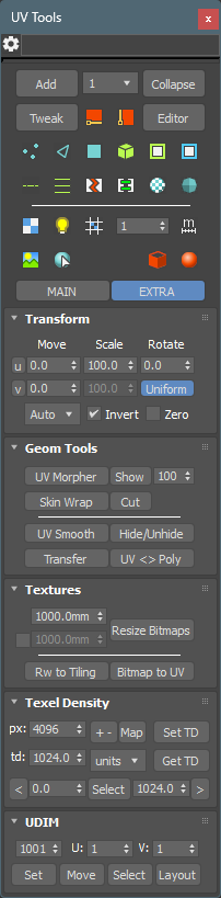 UV Tools main window